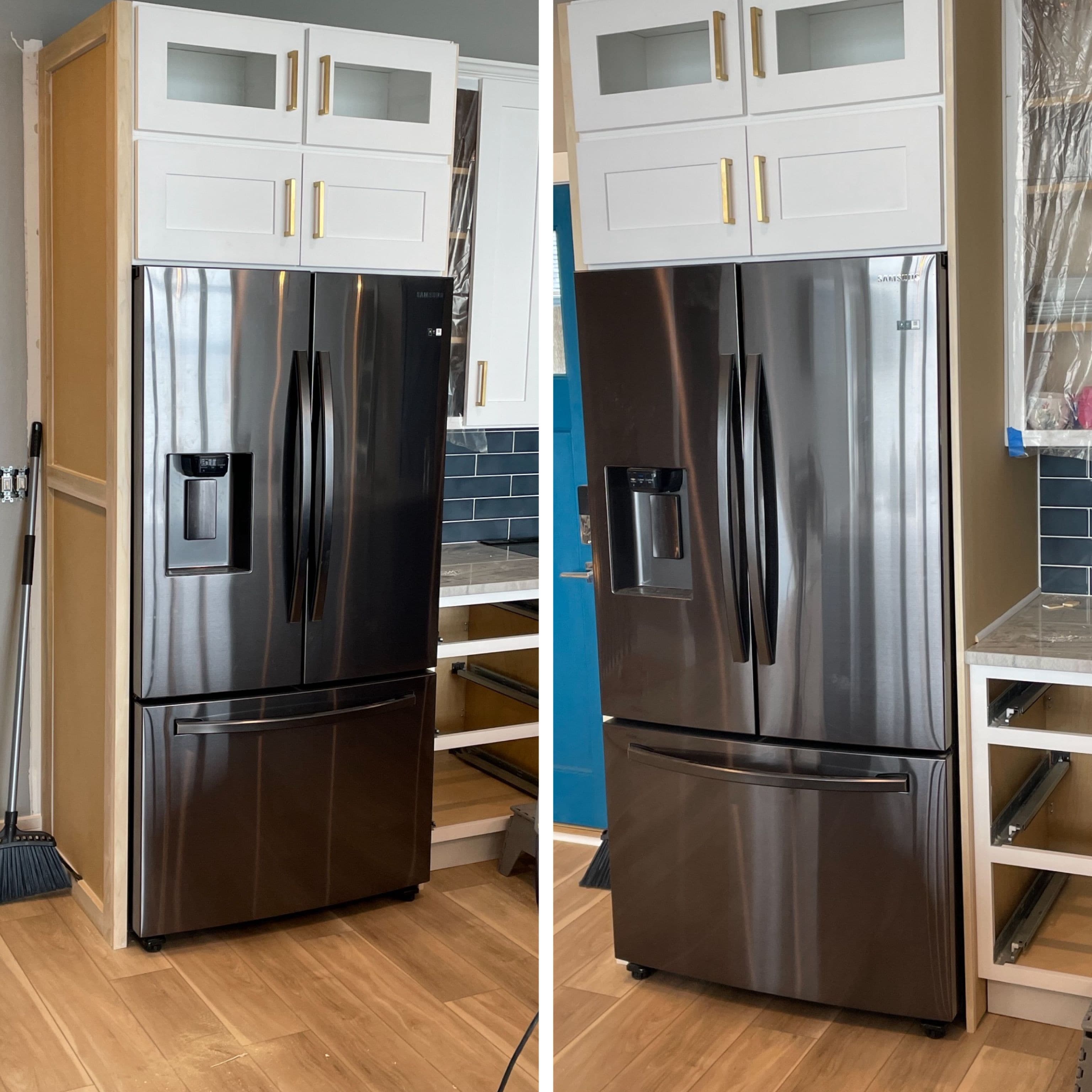 custom fridge surround
